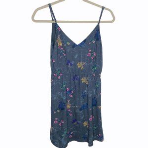 Aritzia Blue Floral Mini Dress